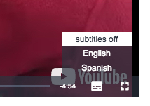 select from multiple subtitles while video is playing